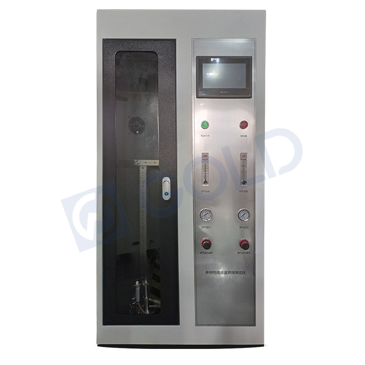 Test de propagation de la flamme IEC 60332-1 pour le c&acirc;ble unique