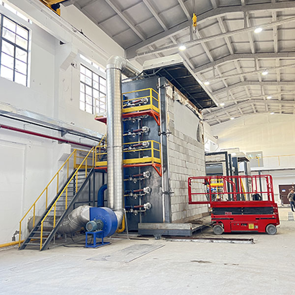 EN 1363-1 Test de résistance à la résistance au feu efficace vertical Fourniture intégrée 