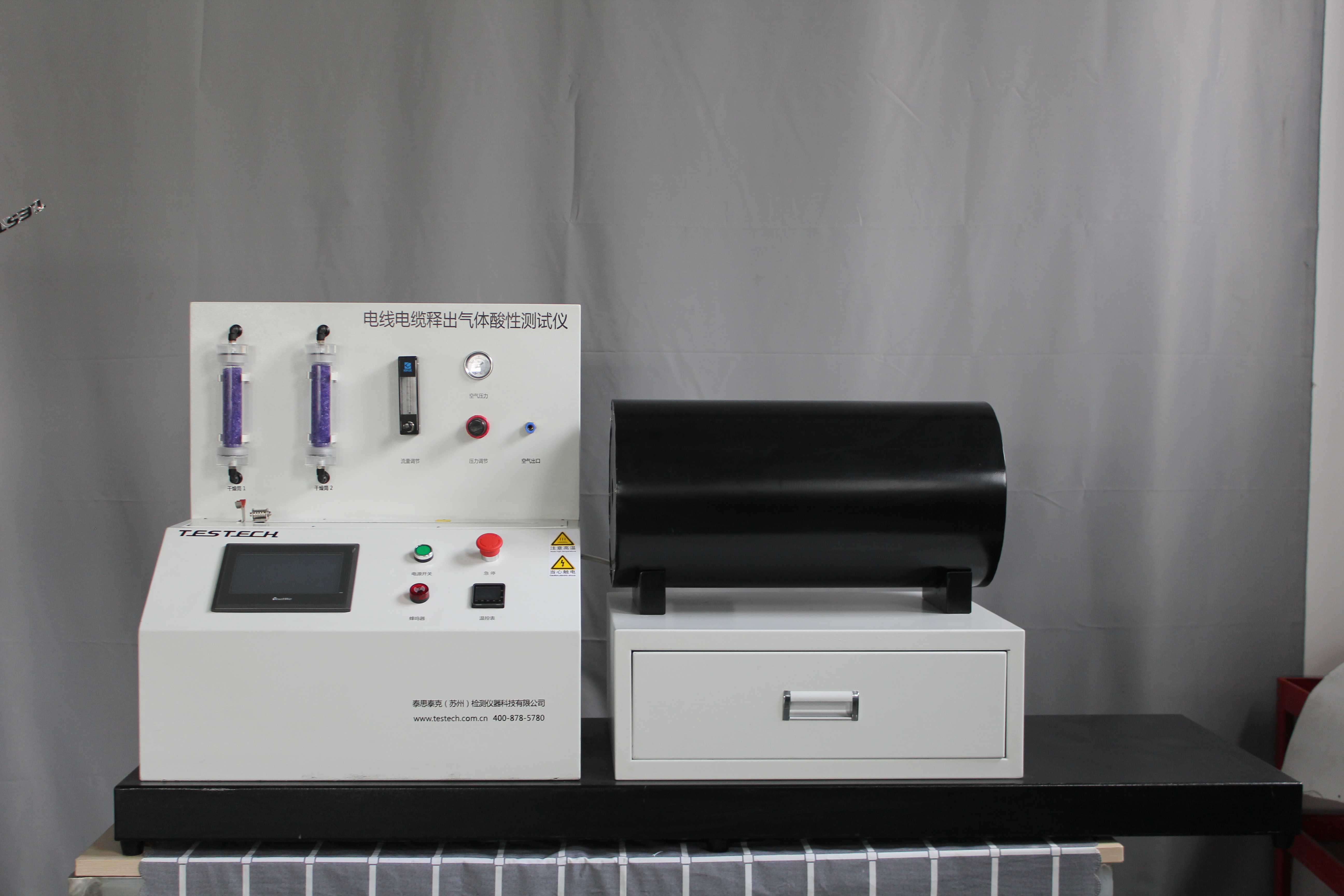 Testeur de corrosion des câbles pour IEC 60754-1 et CEI 60754-2