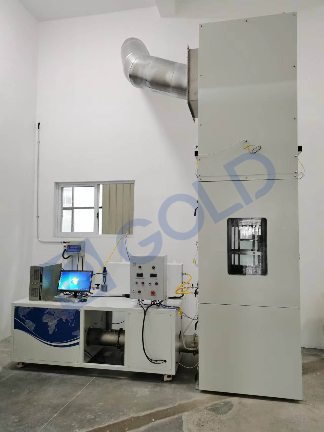 Flammabilit&eacute; difficile du testeur de mat&eacute;riaux de construction