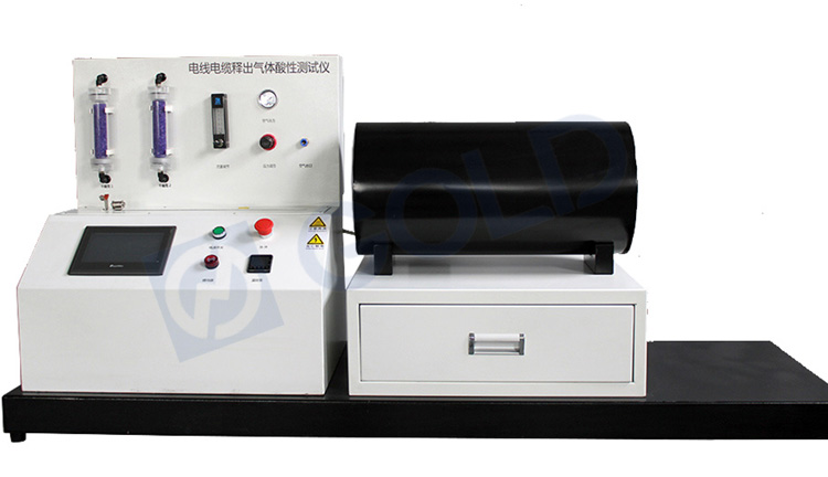 C&acirc;bles &eacute;lectriques APPAREIL DE TEST DE D&Eacute;BUMENTS DE GAZ AD&Eacute;RIQUES ACENDANTS, Testeur de corrosion des c&acirc;bles IEC 60754-1, 2